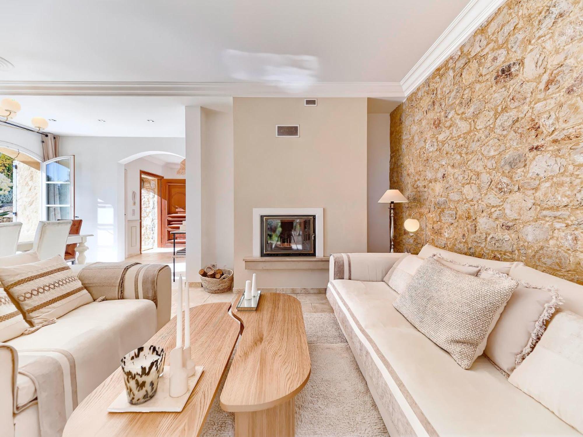 Villa Bastide D'Architecte En Pierre Cagnes-sur-Mer Esterno foto